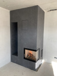  Moderný akumulačný krb, betonový vzhľad, Hoxter, www.fajnepece.sk